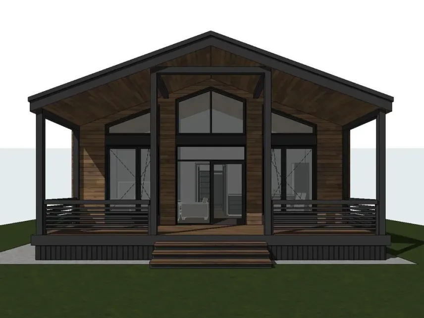 Готовий архітектурний проект КД BARNHOUSE Midi 12.7x8.5 м