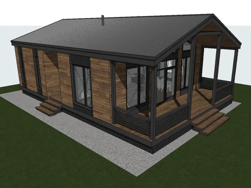 Готовий архітектурний проект КД BARNHOUSE Midi 12.7x8.5 м