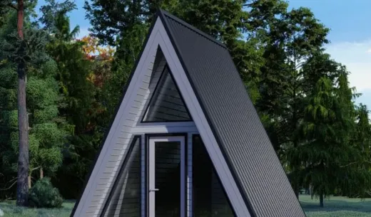 Проект будинку A-frame 4х5, 19 м2, каркас